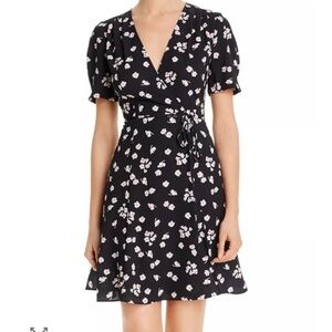 French Connection Black Floral Mini Dress